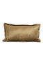 Cushion 60x30 cm BAXLEY velvet green+linen natural