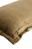 Cushion 60x30 cm BAXLEY velvet green+linen natural
