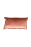 Cushion 60x30 cm BAXLEY velvet old pink+linen natural