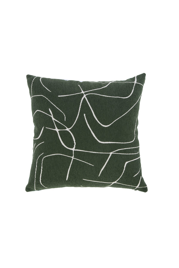 Cushion 45x45 cm ROYCE green-white