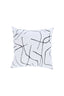 Cushion 45x45 cm ROYCE white-black