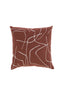 Cushion 45x45 cm ROYCE terra-white