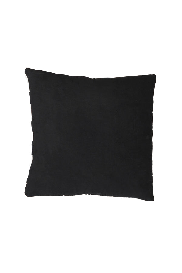 Cushion 45x45 cm METRAL black+cream