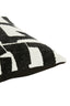 Cushion 45x45 cm METRAL black+cream