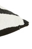 Cushion 45x45 cm METRAL black+cream