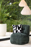 Cushion 45x45 cm METRAL black+cream