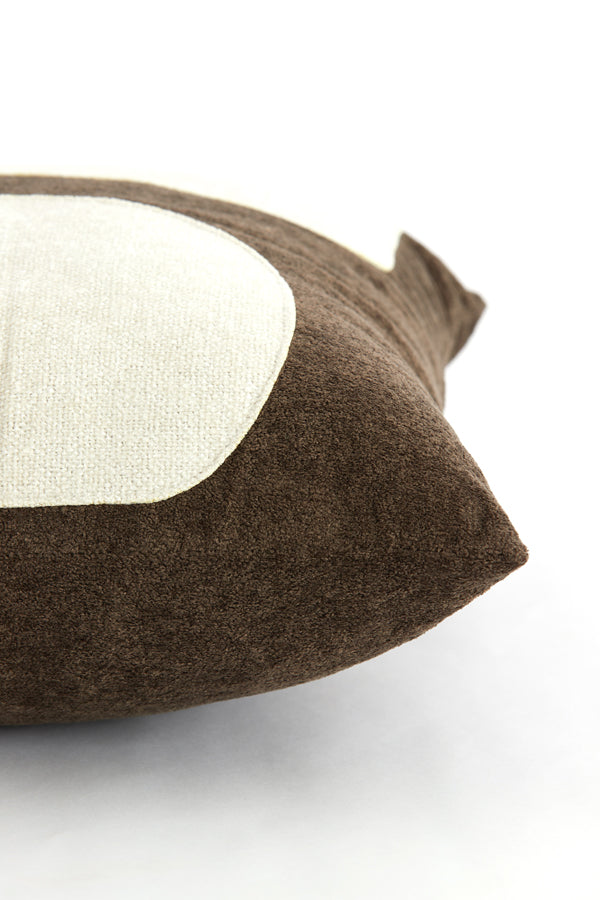 Cushion 45x45 cm KEYEN brown-cream