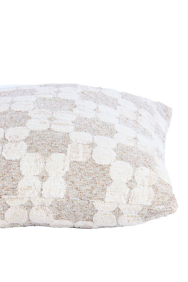 Cushion 45x45 cm PUEBLO cream+sand feather filled