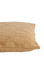 Cushion 45x45 cm PUEBLO ocher yellow+brown feather filled