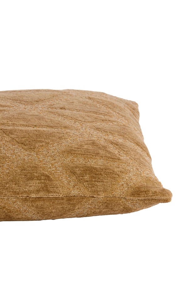 Cushion 45x45 cm MUNCIE ocher yellow feather filled