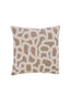 Cushion 45x45 cm ALPENA taupe+beige feather filled