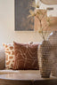Cushion 45x45 cm ALPENA terra+cream feather filled
