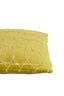 Cushion 45x45 cm DOTHAN lime green+cream feather filled