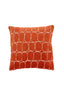 Cushion 45x45 cm DOTHAN terra+cream feather filled