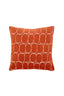 Cushion 45x45 cm DOTHAN terra+cream feather filled