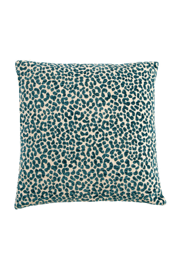 Cushion 45x45 cm SAFFORD sand+petrol feather filled