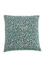 Cushion 45x45 cm SAFFORD sand+petrol feather filled