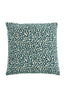 Cushion 45x45 cm SAFFORD sand+petrol feather filled
