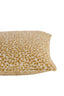 Cushion 45x45 cm SAFFORD sand+ocher yellow feather filled