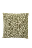 Cushion 45x45 cm SAFFORD sand+green feather filled