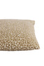Cushion 45x45 cm SAFFORD sand+olive green feather filled