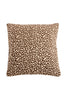 Cushion 45x45 cm SAFFORD sand+brown feather filled