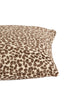 Cushion 45x45 cm SAFFORD sand+brown feather filled