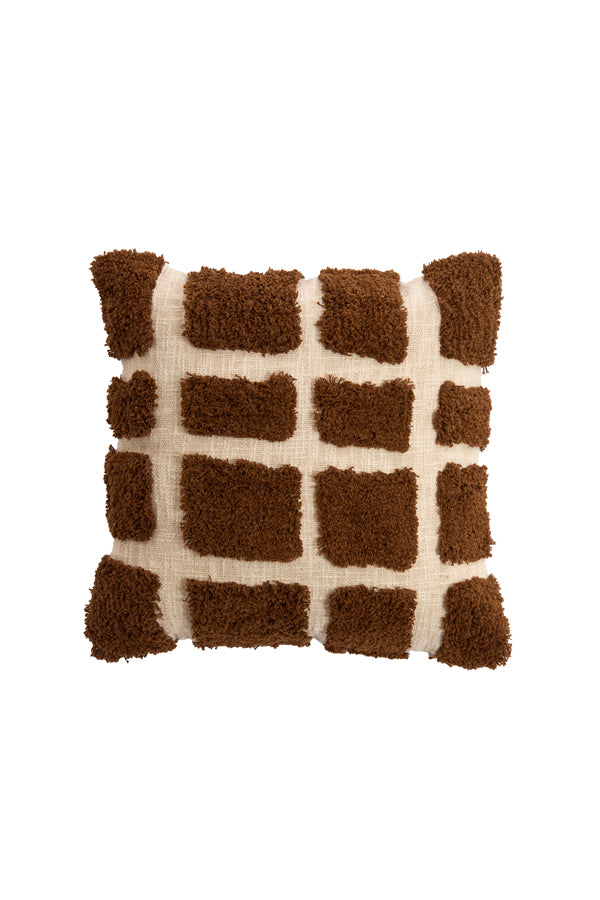 Cushion 45x45 cm FASANO brown+cream