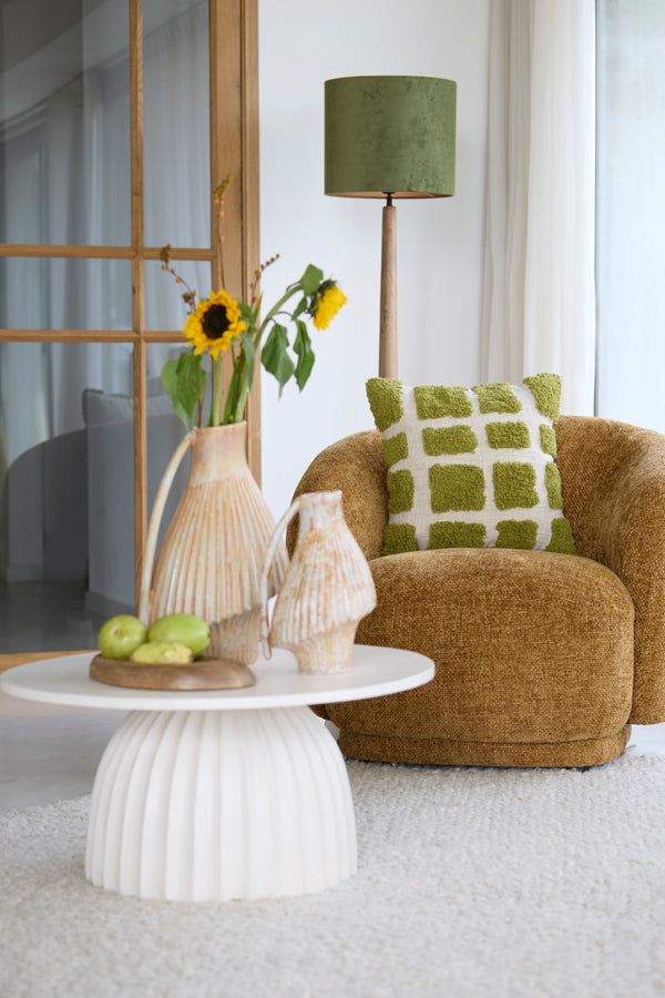 Cushion 45x45 cm FASANO green+cream