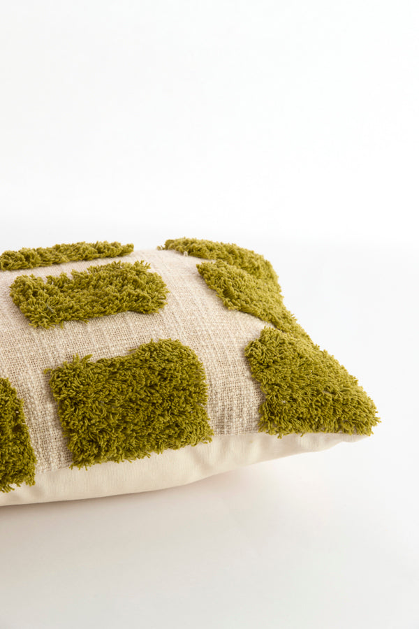 Cushion 60x30 cm FASANO green+cream