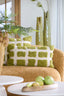 Cushion 60x30 cm FASANO green+cream