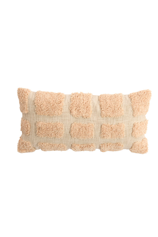 Cushion 60x30 cm FASANO light pink+cream