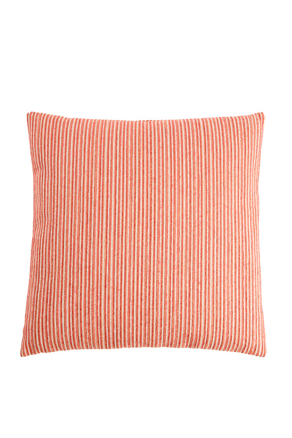 Cushion 45x45 cm HAYDEN cream+coral feather filled
