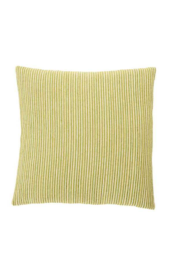 Cushion 45x45 cm HAYDEN cream+light green feather filled