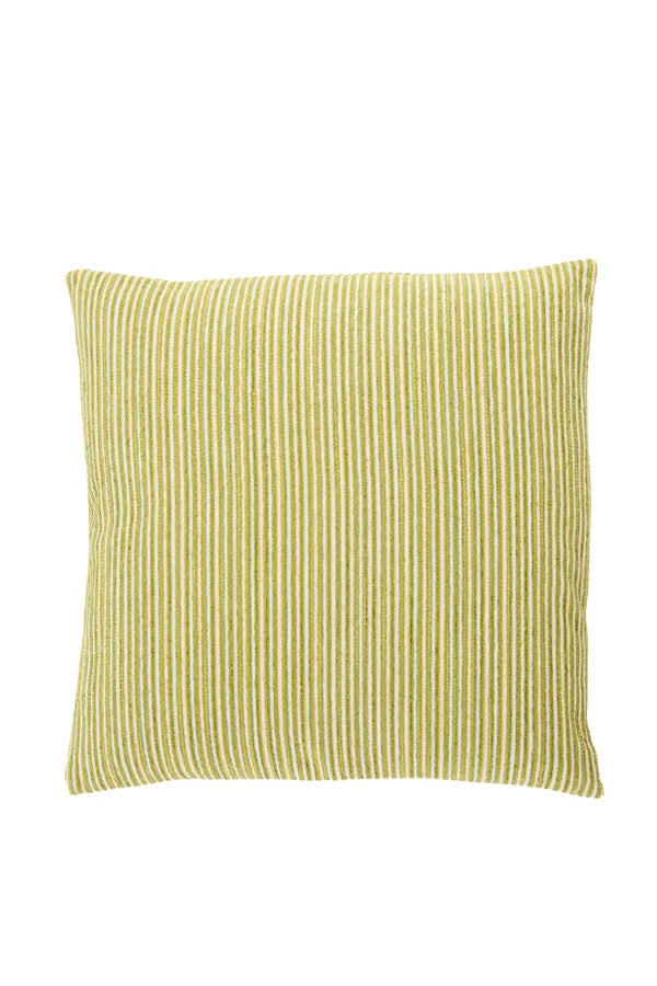 Cushion 45x45 cm HAYDEN cream+light green feather filled