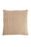 Cushion 45x45 cm HAYDEN cream+dark brown feather filled