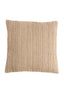 Cushion 45x45 cm HAYDEN cream+dark brown feather filled