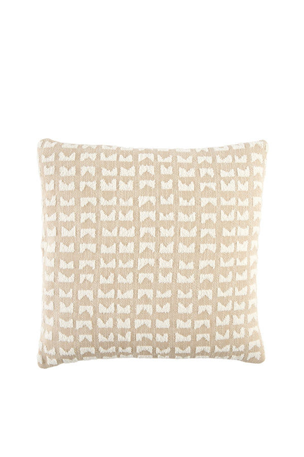 Cushion 45x45 cm SONTRA beige+cream feather filled