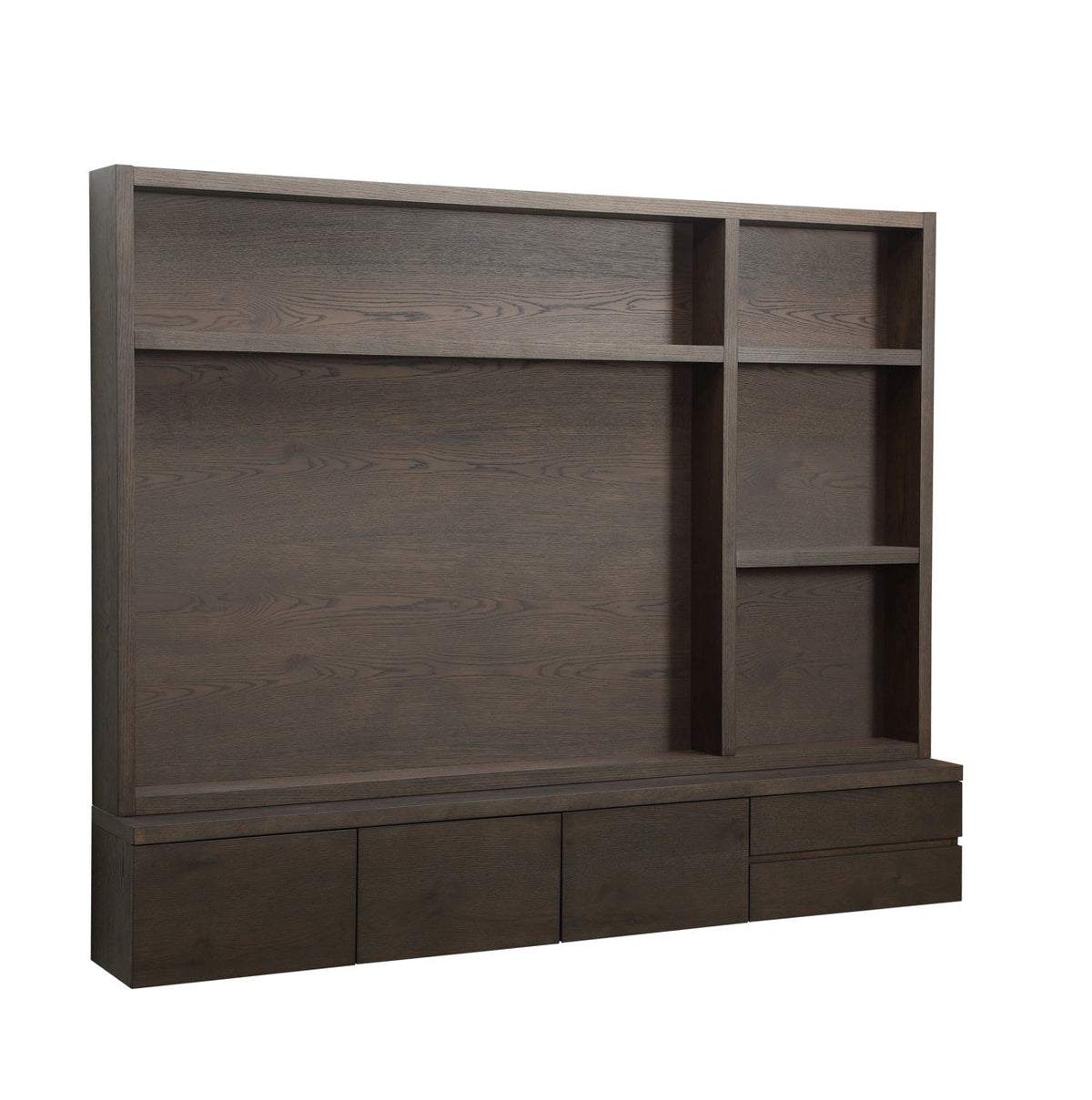 TV cabinet Lachance brown  3-doors 2-drawers