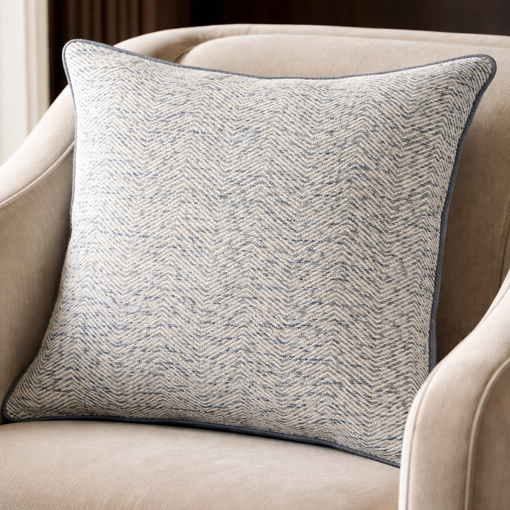 Malini Ripple Navy Cushion
