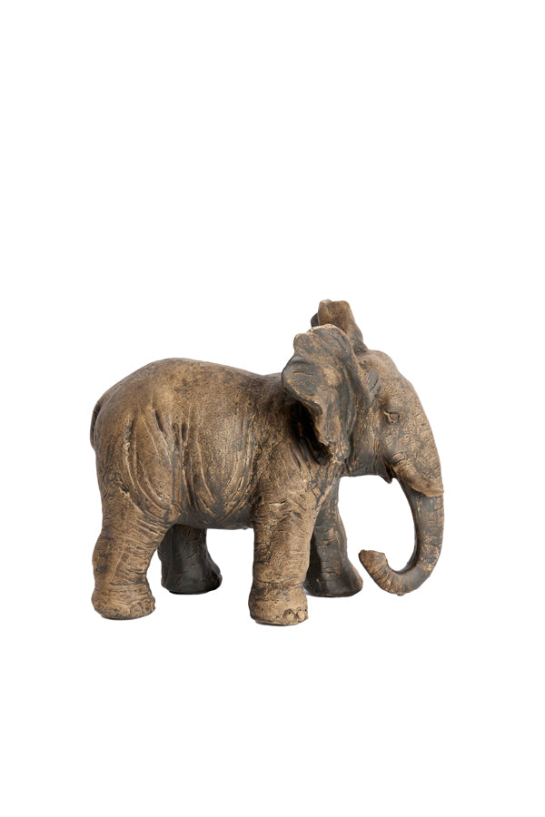 Ornament 24x17x20,5 cm ELEPHANT antique dark brown