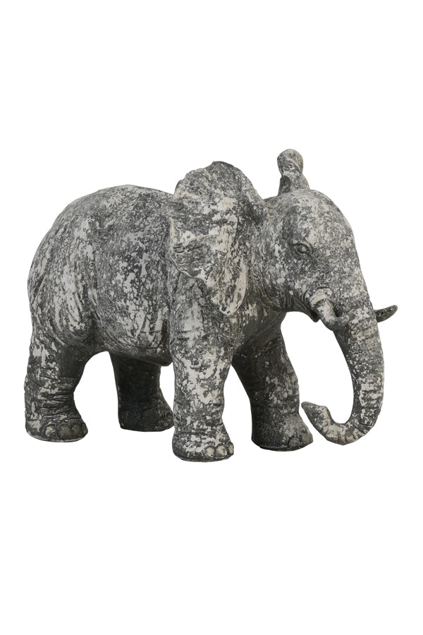Ornament 30,5x18,5x24 cm ELEPHANT old concrete