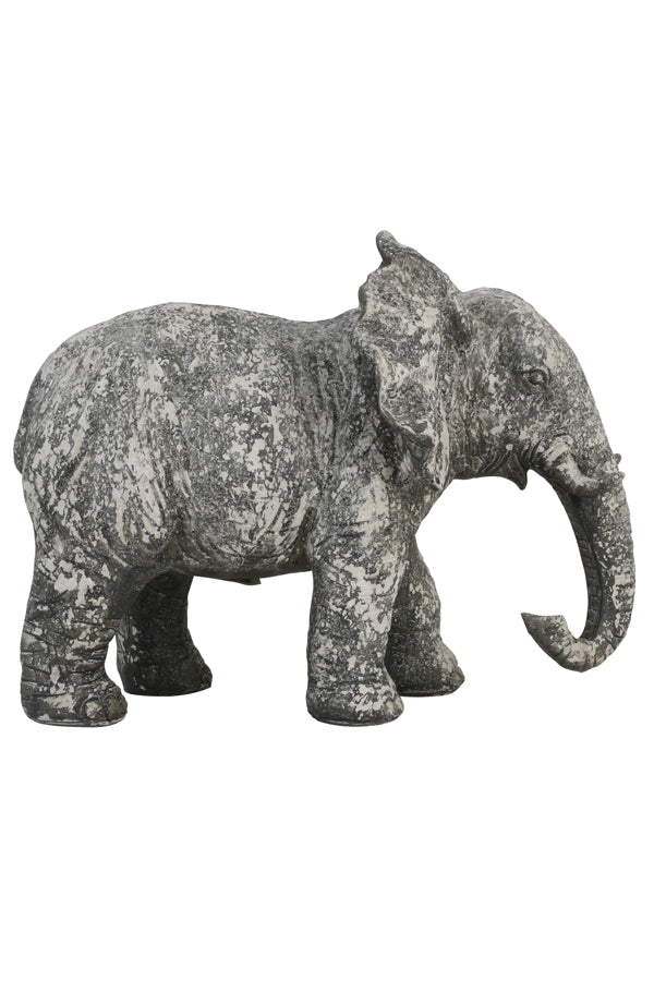 Ornament 30,5x18,5x24 cm ELEPHANT old concrete