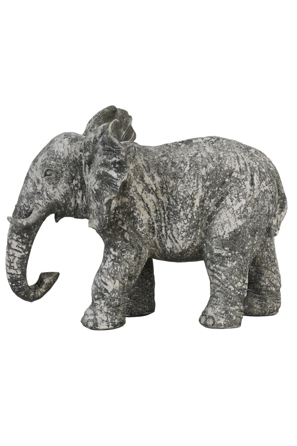 Ornament 30,5x18,5x24 cm ELEPHANT old concrete