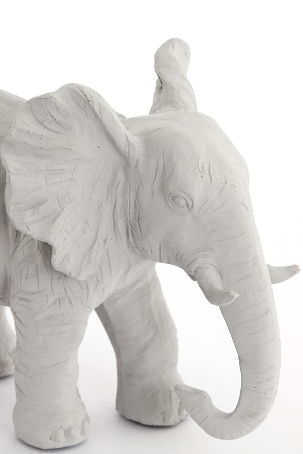 Ornament 30,5x18,5x24 cm ELEPHANT cream