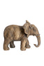 Ornament 30,5x18,5x24 cm ELEPHANT antique dark brown