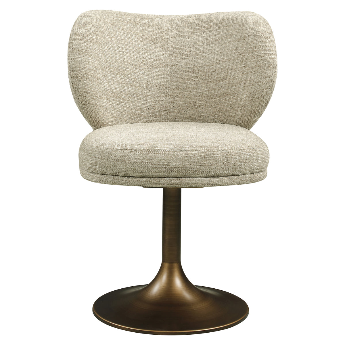 Dining chair Amely natural softweave swivel