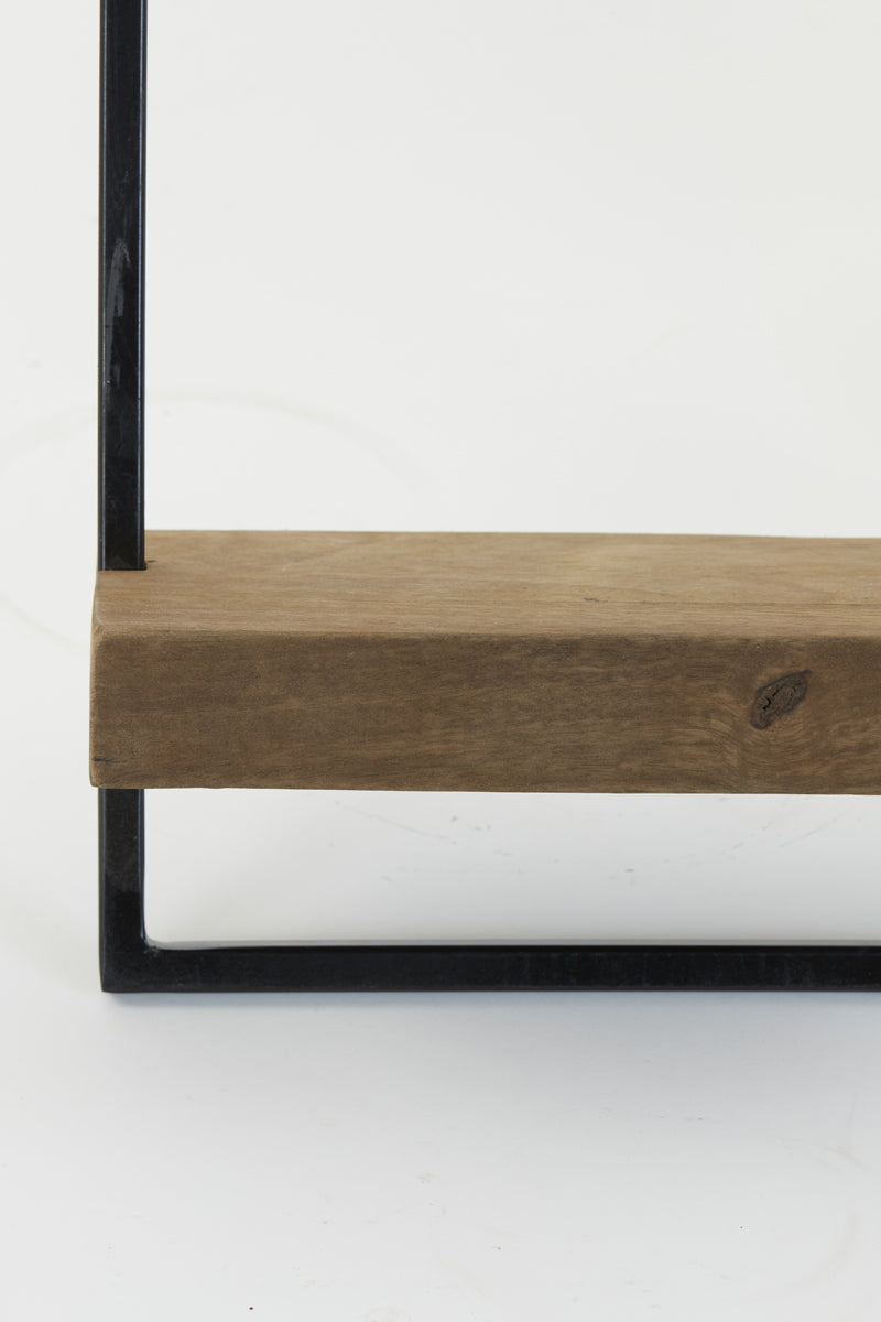 Wall shelf 60x15x30 cm MADDISON wood dark brown