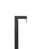 Wall shelf 80x15x24 cm MADDISON wood matt black