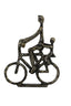 Ornament 24x6x30 cm CYCLIST antique bronze